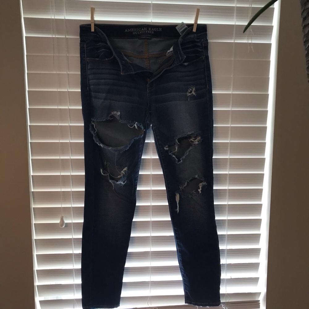 💎denim distressed jeans